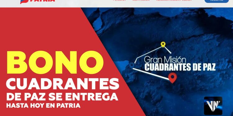 Bono Cuadrantes de Paz Patria