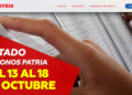 Bonos Patria 13 al 18 de octubre 