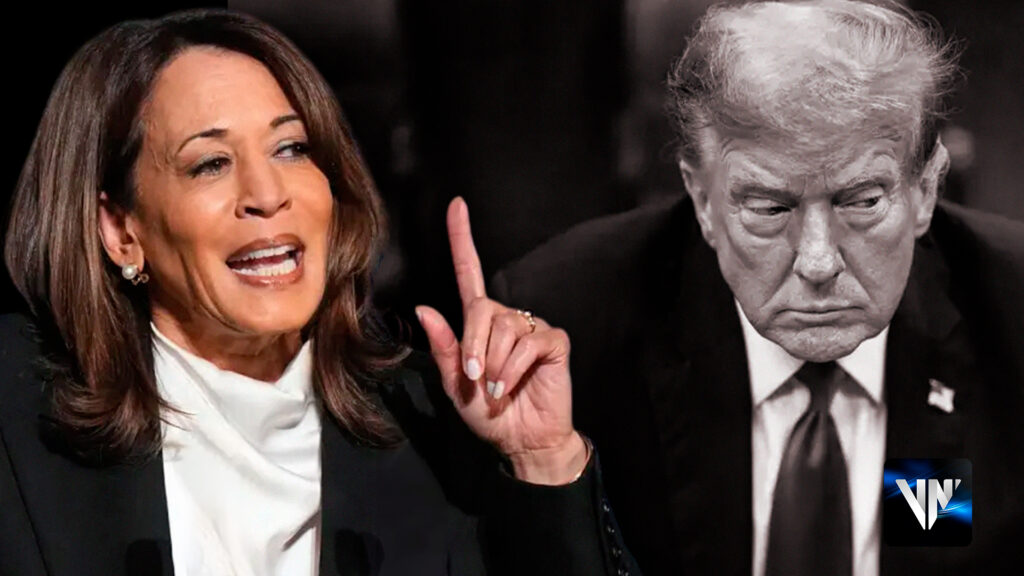 Kamala Harris BBC Trump