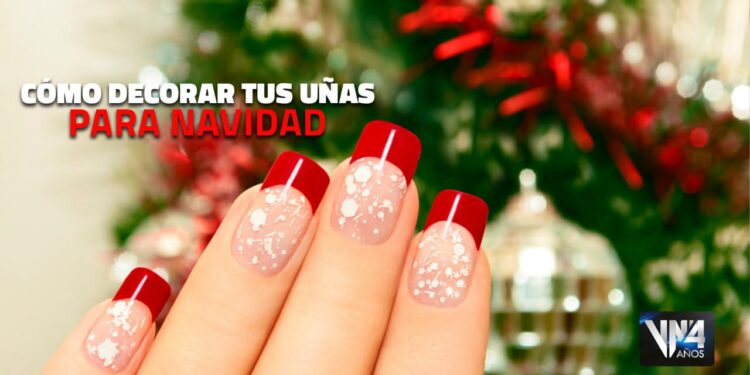 decorar uñas Navidad