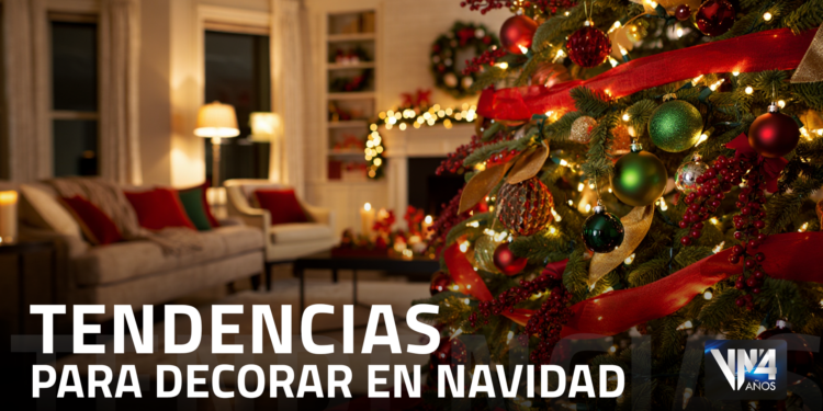 Tendencias 2025 decorar casa Navidad