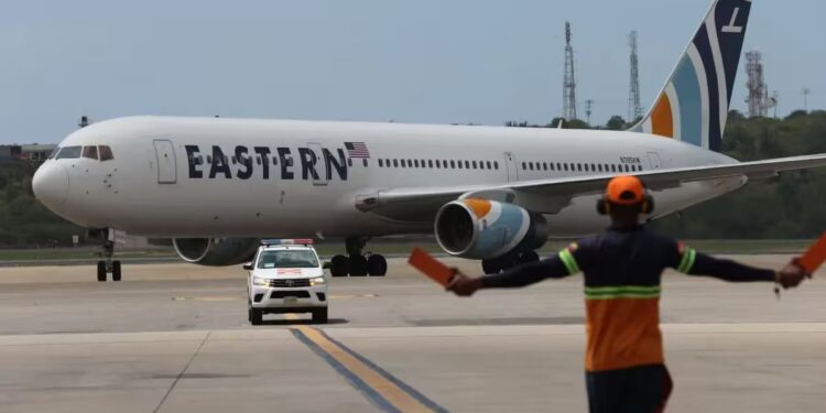 Delcy Rodríguez vuelos Eastern Airlines EEUU