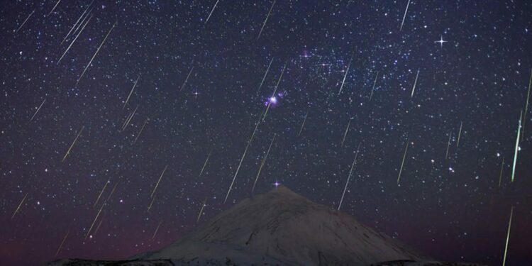 Lluvia de estrellas diciembre